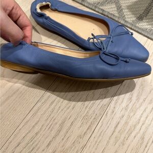 Soft blue flats of club Monaco made in Italy